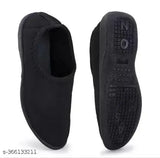 Synthetic leather ballet flats with colorblock design, slip-on style in Indian sizes 4-8