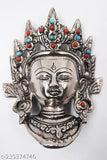 Metal Tibetan Buddhist Lady Face Buddha for serenity & peace (2cm x 10cm x 6cm)