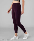 Stretchable Lycra workout leggings for women, ideal for gym and casual wear (Solid, M-6XL)