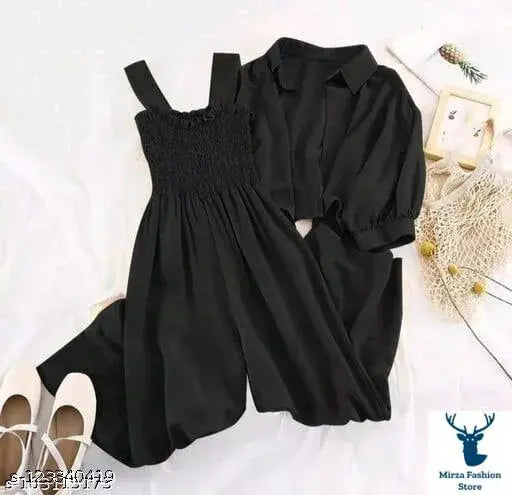 Indian-made crepe sleeveless jumpsuit, solid net material, size S (36in bust, 28in waist)