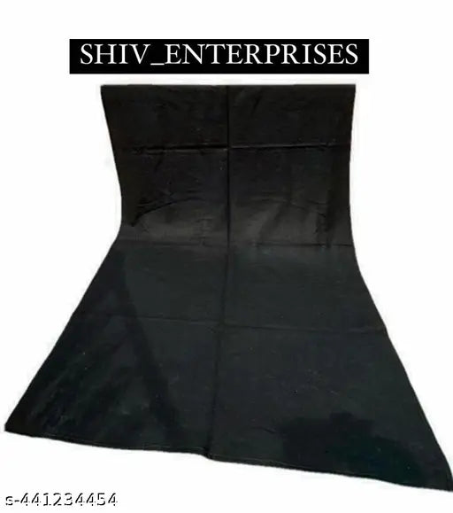 Black polyester donation blanket by Shiventerprises, ideal for heavy winter or charitable donations, free size (60x90in)
