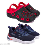 Red and black sports sandals with red straps, designed for comfort and style, suitable for outdoor casual wear