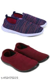 Embellished textile slip-on gym shoes combo (IND-5 to IND-9), SUPEX Sports women's running shoes
