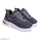 Gray athletic sandal with black straps and lace up closure