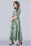 Long plus size rayon lehengha in black and white print