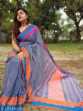 Handloom chiffon Swapnopori saree, free size, solid pattern sequin net, India origin