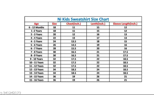 Kids Printed Round Neck Sweatshirt For Boys & Girls