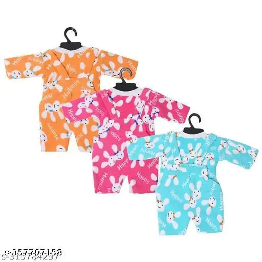 Wool kids winter dungaree with long sleeves, printed net pattern in 0-3M size, made in India