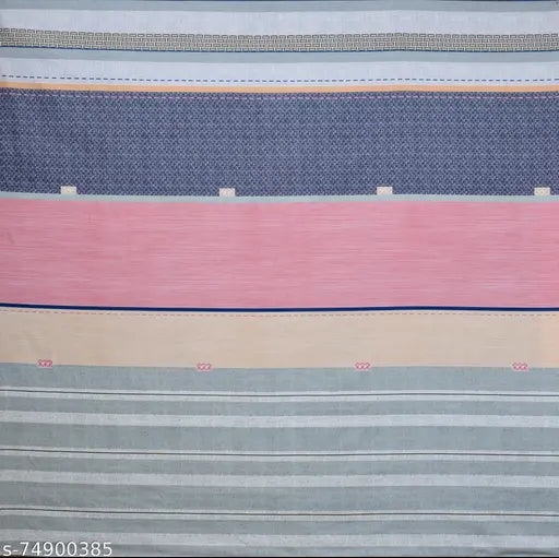 Glace cotton superfine fitted king size double bedsheet, 2 pillow covers included for summer home décor