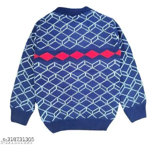 Wool long sleeve self-design Tinkle Stylus boys sweater, 12-18 months, India