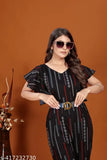 Printed rayon three-quarter sleeve women's jumpsuit, India origin