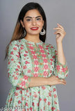 Green rayon women's kurti