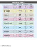 Fleece blanket for cold weather, high-quality Indian made, free size (60x80in)