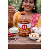 Pack of_3 300GM LT Garlic Pickle Traditional Digestive Side Dish (Red)