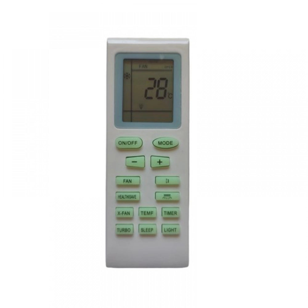 White infrared remote for Voltas AC, compatible with Remote No. 18B, long-range operation from sofa or bed