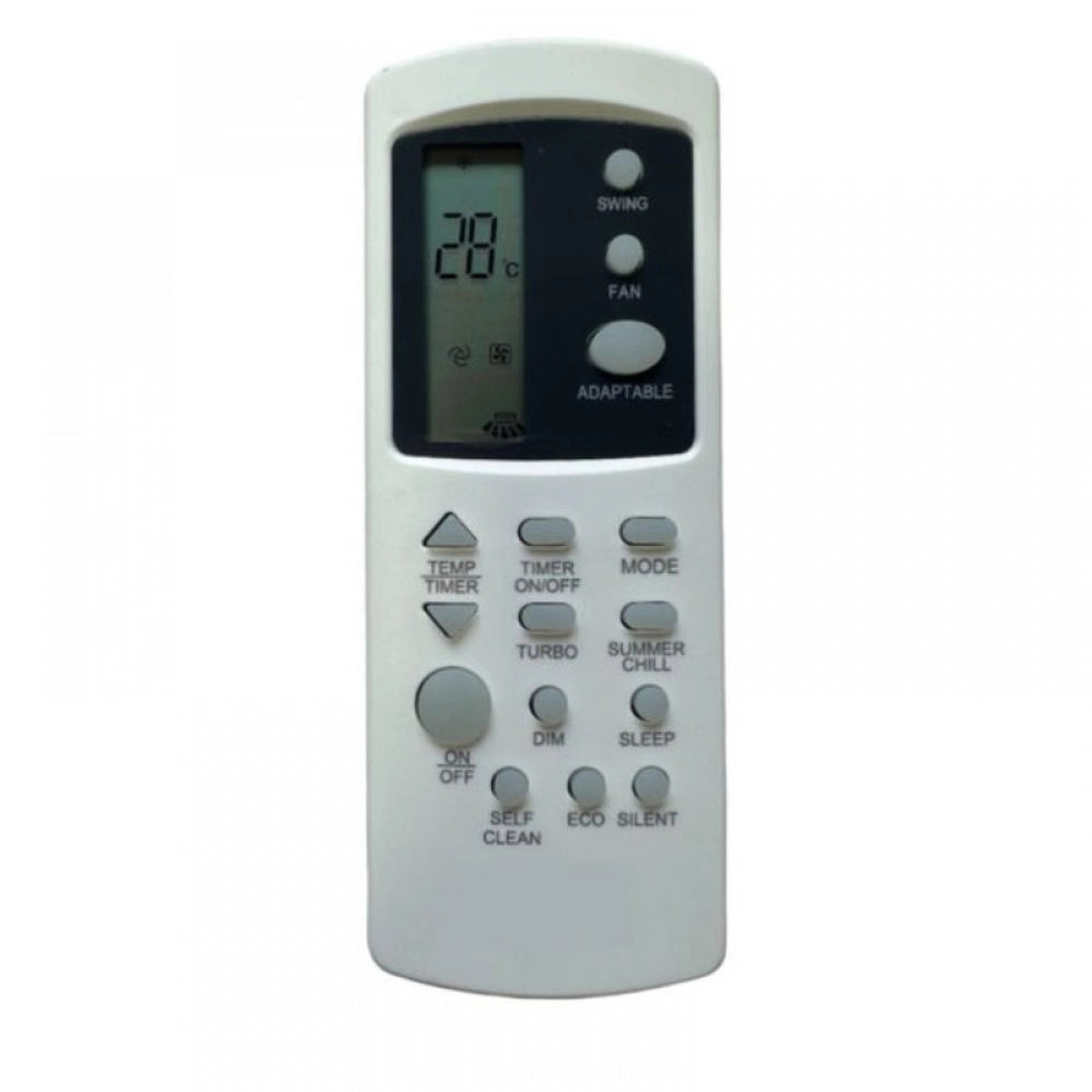 White infrared remote compatible with Bluestar AC Remote Control (Max range 30ft), ergonomic design for easy use