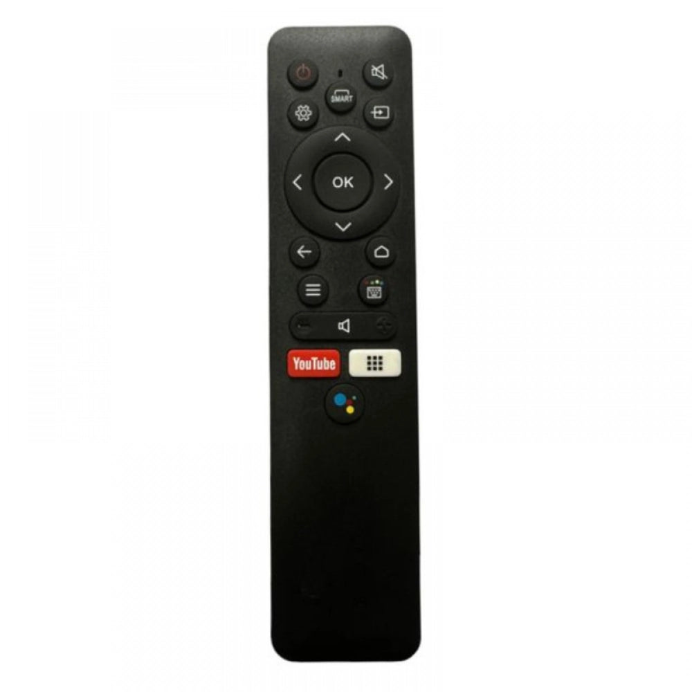 Black infrared remote No. 1050 with YouTube function for Micromax Smart TV, long-range ergonomic design