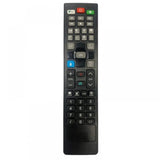 Black infrared remote No.1083 for Intex Smart TV, long-range ergonomic design