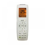 White infrared remote compatible with Bluestar AC Remote No. 206 (backlit), ergonomic design, long-range device control from sofa or bed