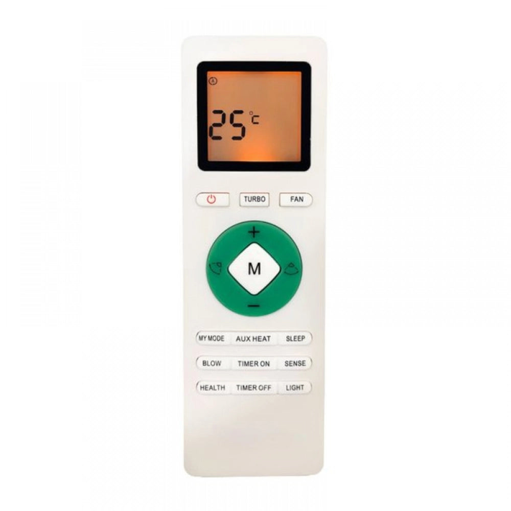 White infrared remote No. 233 (with backlight), compatible for Lloyd AC remote control, long-distance operation up to 30 feet