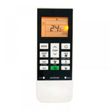 White infrared remote 168D (with backlight), compatible for Hitachi AC remote, long-range ergonomic design