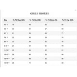 Pink-Blue denim ribbed elasticated girls' shorts, casual clothing for kids with a comfortable fit
