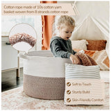 Cotton Kidi- 16x14 Inch Pack of 1 Storage Basket For Clothes (Kidi-White)