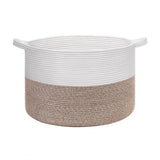 Cotton Kidi- 16x14 Inch Pack of 1 Storage Basket For Clothes (Kidi-White)