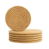 Cotton 6 Pcs Set Tea Coaster 6 Pcs Set (Beige)