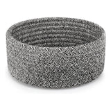 Cotton 8x3 Inch Kidi Round 1 Pcs Bedside Organizer (Black)