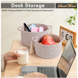 Cotton 8x4 Inch Round 2 Set Kidi With Jhalar Bedside Organizer (Kidi)