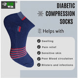 Multicolor unisex casual cotton printed low cut socks: Navy blue, light grey, black for varied wardrobe appeal