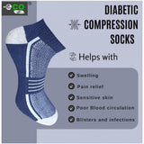 Multicolor unisex casual cotton printed low cut socks - Navy blue, light grey, black set