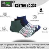 Multicolor unisex casual cotton printed low cut socks: Olive green, black, navy blue - versatile footwear for everyday wear