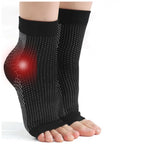 Multicolor unisex cotton printed ankle-length support socks, black pattern on low cut design