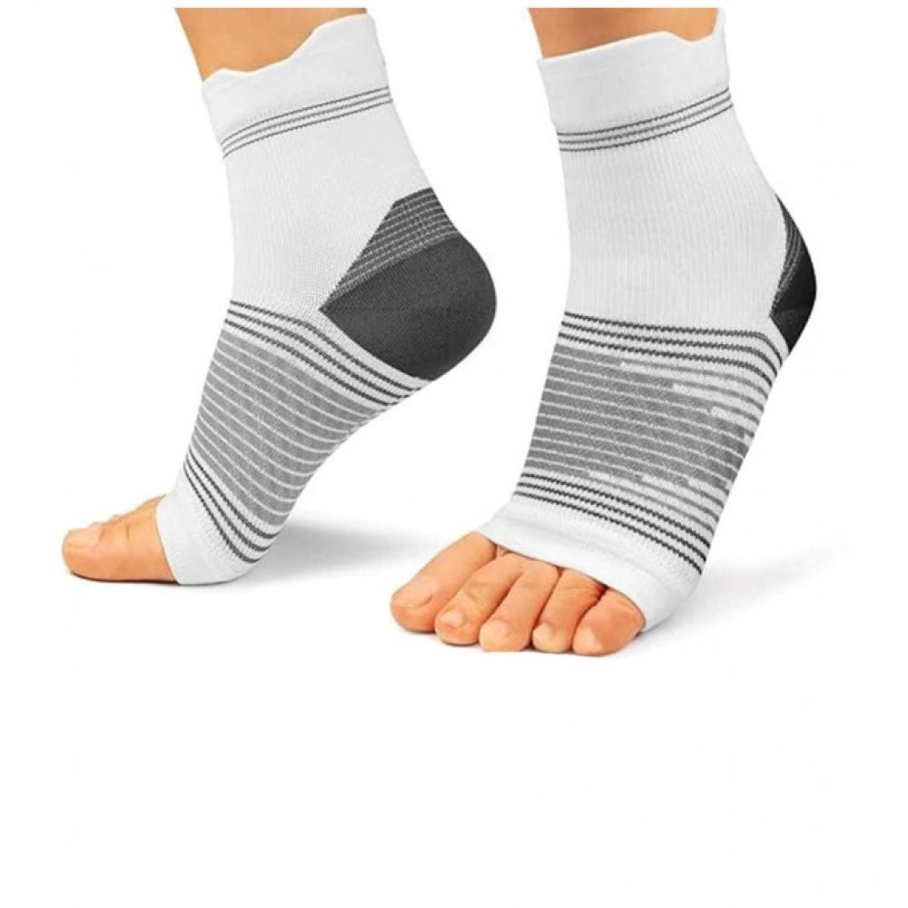 Multicolor unisex printed cotton ankle support socks for casual wear, low cut style