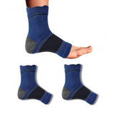 Multicolor unisex casual cotton printed ankle length support socks (Navy Blue) - low cut, comfortable footwear for everyday wear