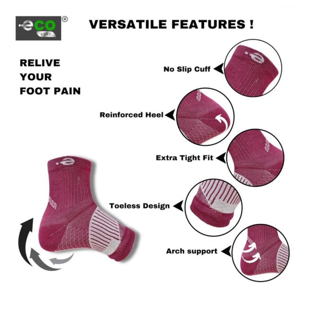 Multicolor unisex casual cotton printed ankle length support socks for everyday wear, low cut style