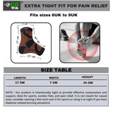 Multicolor unisex casual cotton printed ankle-length support socks - burnt orange & black