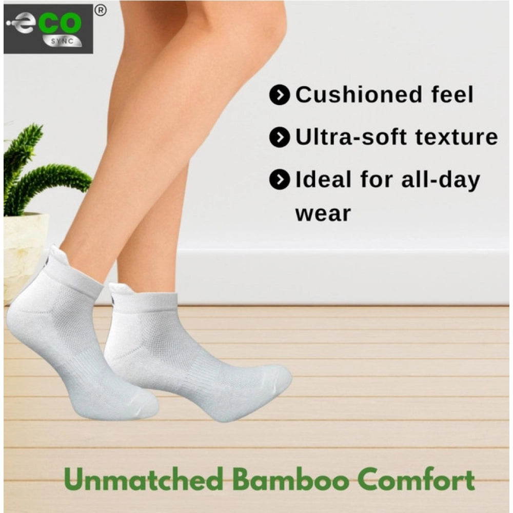 Multicolor unisex casual cotton ankle-length socks: Light peach, olive, black, off white, patterned design for everyday wear