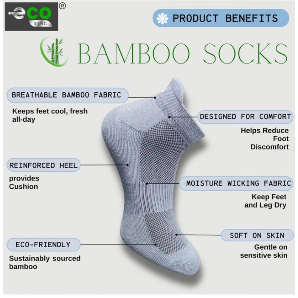 Multi-colored unisex casual cotton ankle socks: dark grey, navy blue, light peach, off white