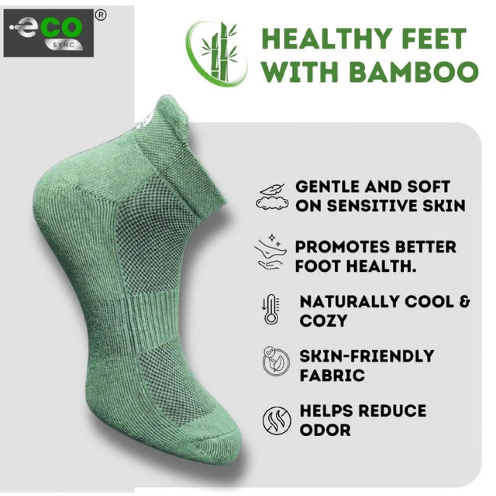 Multicolor unisex casual cotton ankle length socks with light grey, olive, navy blue, off white prints