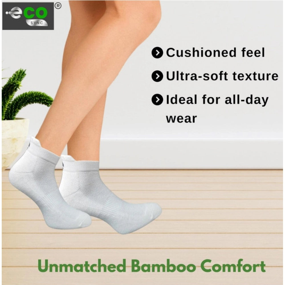 Multicolor unisex casual cotton ankle socks: Light grey, olive, navy blue, off white (patterned)