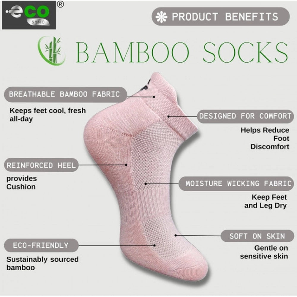 Multicolor unisex casual cotton printed ankle socks: Light peach, olive, navy blue, light grey
