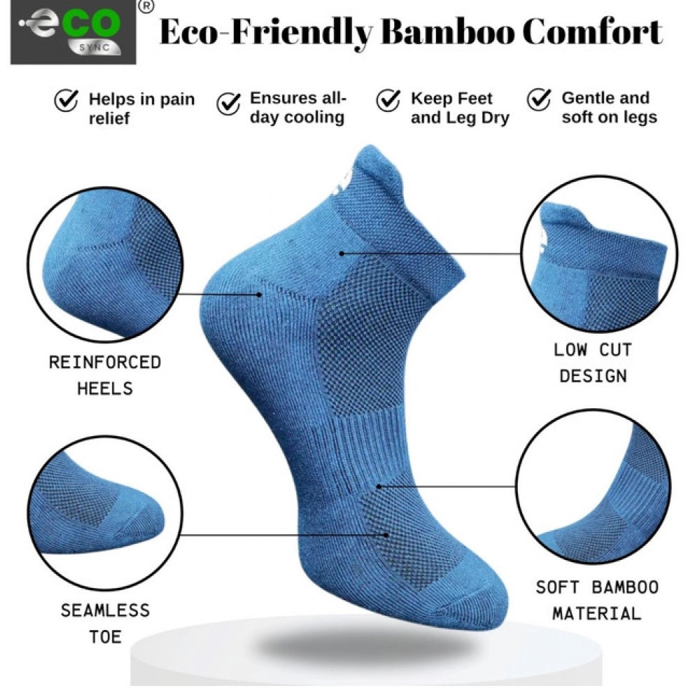 Multicolor unisex casual cotton printed ankle socks: Light peach, olive, navy blue, light grey