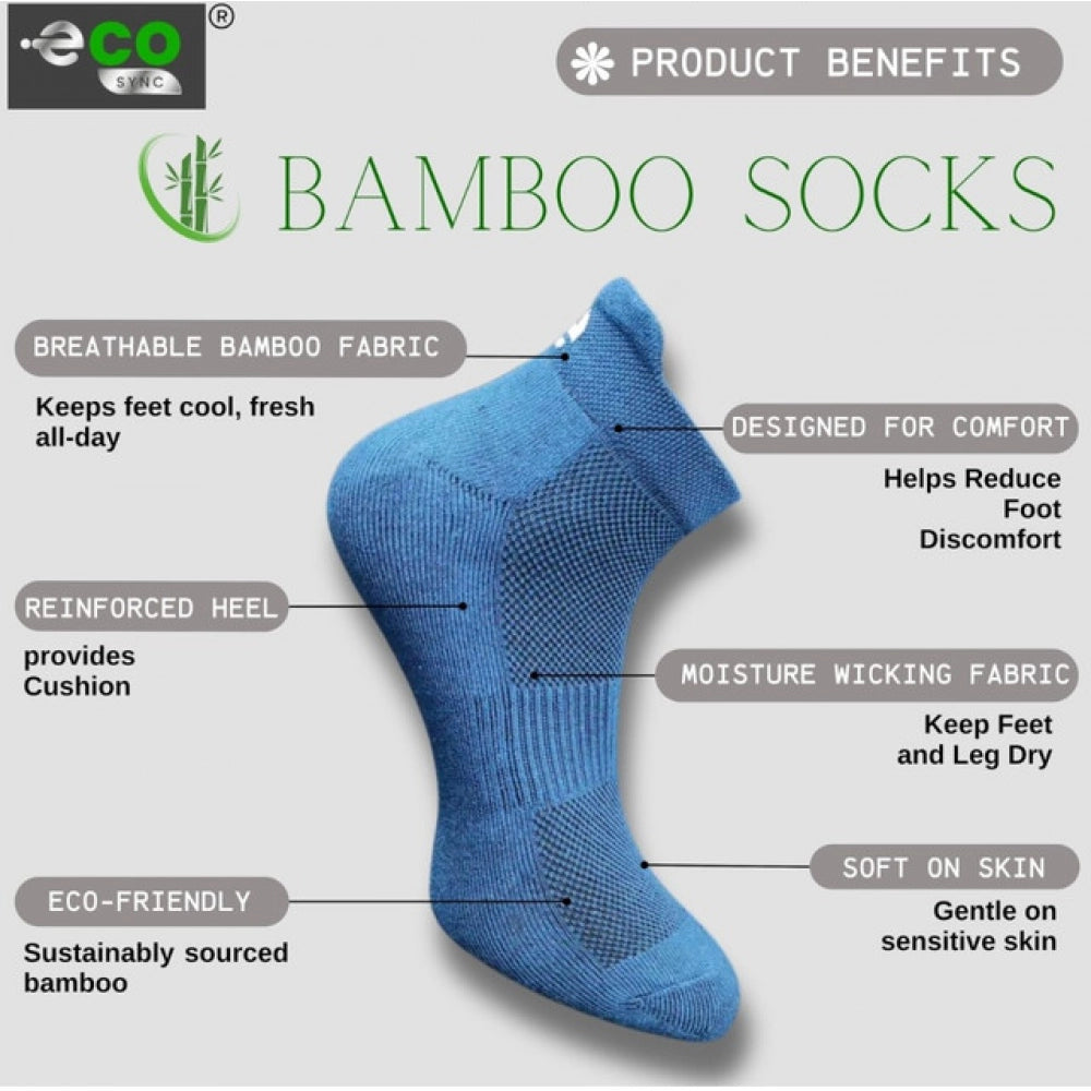 Multicolor unisex casual cotton ankle socks: navy blue, light grey, off white, light peach patterned design