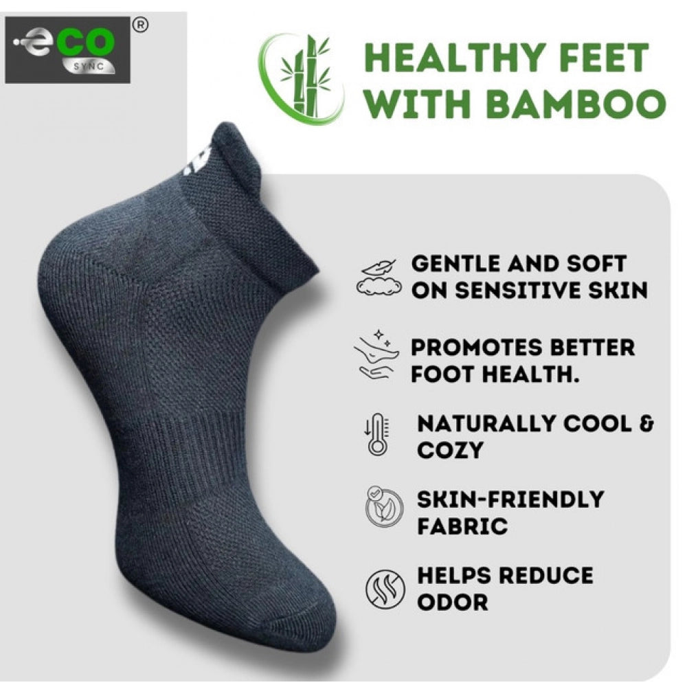 Multicolor unisex casual cotton ankle length socks: olive, black, light peach, navy blue - printed design for everyday wear