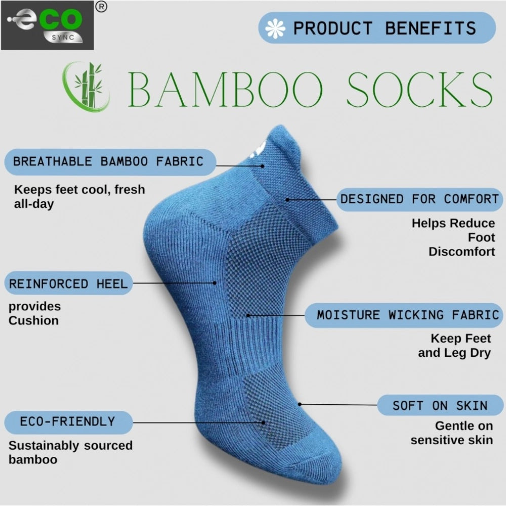 Multicolor unisex casual cotton ankle socks - navy blue, olive, off white patterns
