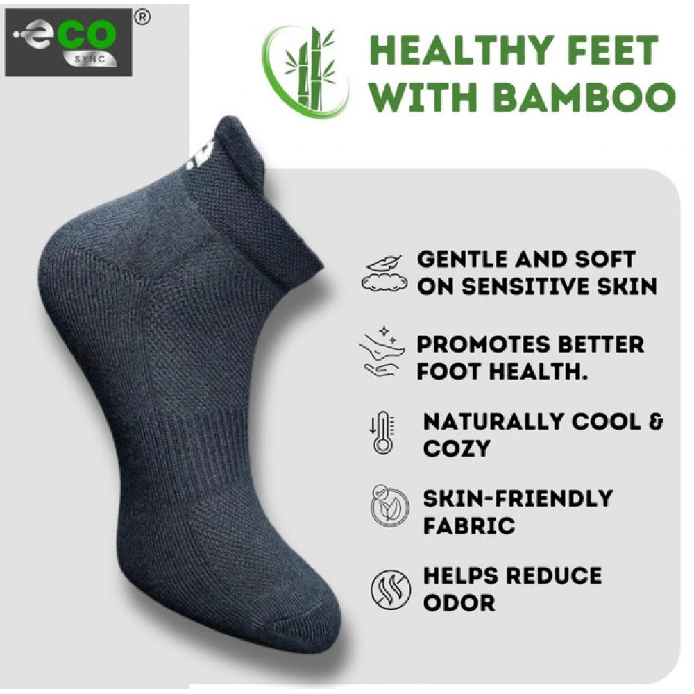 Multicolor unisex casual cotton printed ankle-length socks: olive, black, dark grey, off white