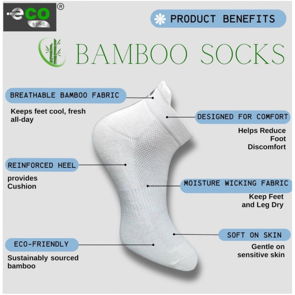 Multicolor unisex casual cotton printed ankle socks with off white, black, navy blue pattern